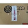 Original VW GTI Side Badge Emblem Chrome Red - 5G0853688ATJZQ