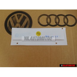 Original VW GTI Side Badge Emblem Chrome Red - 5G0853688ATJZQ