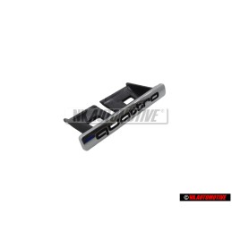 Original Audi QUATTRO Front Grill Badge Emblem Chrome - 4E0853736C 2ZZ