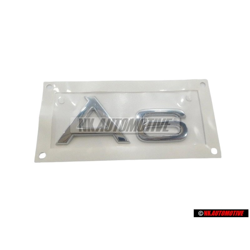 Original Audi A6 Rear Boot Badge Emblem Chrome - 4B0853741C 2ZZ