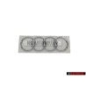 Original Audi Rings Rear Boot Badge Emblem Chrome - 4B5853742 2ZZ