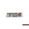Original Audi TDI Rear Boot Badge Emblem Chrome Red - 4A9853737 2ZZ