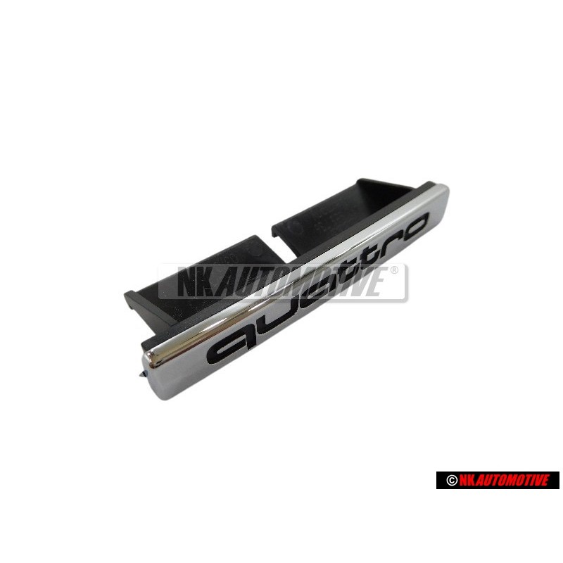 Original Audi QUATTRO Front Grill Badge Emblem Chrome - 4F0853736 2ZZ