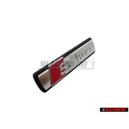 Original Audi S-LINE Front Grill Badge Emblem Chrome Red - 4F0853736A VUJ