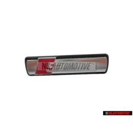 Original Audi S-LINE Front Grill Badge Emblem Chrome Red - 4F0853736A VUJ