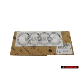 Original Audi Rings Rear Boot Badge Emblem Chrome - 8D5853742 2ZZ