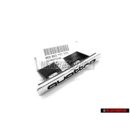 Original Audi QUATTRO Front Grill Badge Emblem Chrome - 8E0853736 2ZZ