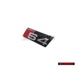 Original Audi S4 Front Grill Badge Emblem Black Chrome Red - 8K0853736A 2ZZ