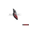 Original Audi S4 Front Grill Badge Emblem Black Chrome Red - 8K0853736A 2ZZ