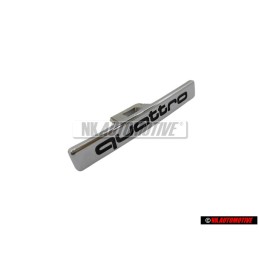 Original Audi QUATTRO Front Grill Badge Emblem Chrome - 8K9853736 2ZZ