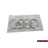 Original Audi Rings Rear Boot Badge Emblem Chrome - 4L0853742 2ZZ