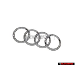 Original Audi Rings Rear Boot Badge Emblem Chrome - 4L0853742 2ZZ