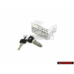 Original VW Rear Boot Lid Lock Cylinder with Keys - 865827573C