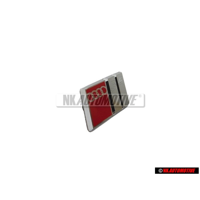 Original Audi S4 Steering Wheel Badge Emblem Chrome Red - 8A0419685B