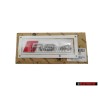 Original Audi RS4 Rear Boot Badge Emblem Chrome Red - 8D9853740 2ZZ