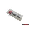 Original Audi RS4 Rear Boot Badge Emblem Chrome Red - 8D9853740 2ZZ