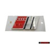Original Audi S4 Rear Boot Badge Emblem Chrome Red - 8D5853737G 2ZZ