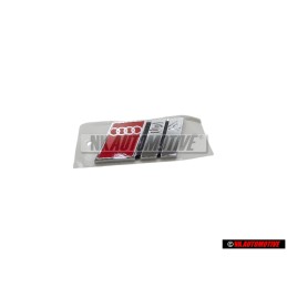 Original Audi S4 Rear Boot Badge Emblem Chrome Red - 8D5853737G 2ZZ