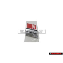 Original Audi S4 Rear Boot Badge Emblem Chrome Red - 8D5853737G 2ZZ