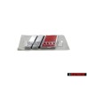 Original Audi S4 Rear Boot Badge Emblem Chrome Red - 8D5853737G 2ZZ