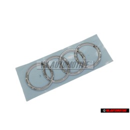 Original Audi Rings Rear Boot Badge Emblem Chrome - 4F9853742 2ZZ