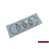 Original Audi Rings Rear Boot Badge Emblem Chrome - 4F9853742 2ZZ
