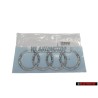 Original Audi Rings Rear Boot Badge Emblem Chrome - 4F9853742 2ZZ
