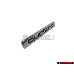 Original Audi QUATTRO Dashboard Badge Emblem Chrome - 4D0853682 2ZZ
