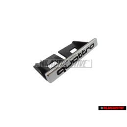 Original Audi QUATTRO Front Grill Badge Emblem Chrome - 8P4853736B 2ZZ