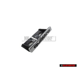 Original Audi QUATTRO Front Grill Badge Emblem Chrome - 8P4853736B 2ZZ