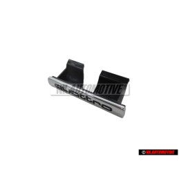Original Audi QUATTRO Front Grill Badge Emblem Chrome - 8H0853736 2ZZ