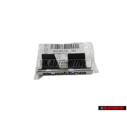 Original Audi QUATTRO Front Grill Badge Emblem Chrome - 8H0853736 2ZZ
