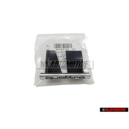 Original Audi QUATTRO Front Grill Badge Emblem Chrome - 8P3853736 2ZZ
