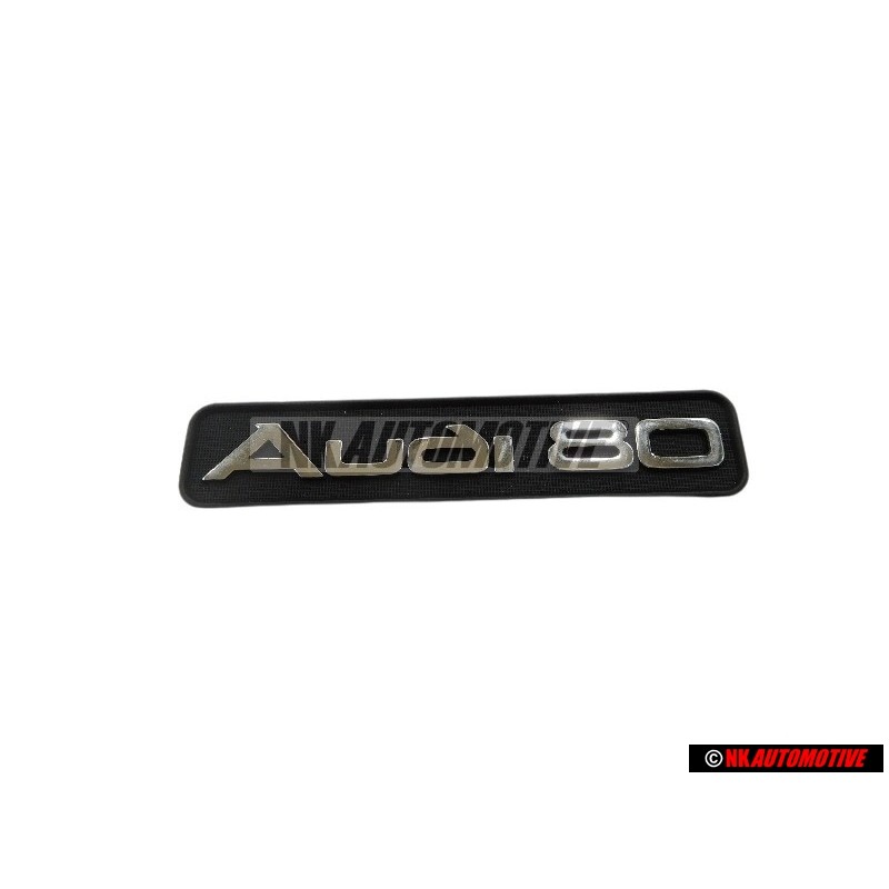 Original Audi 80 Dashboard Badge Emblem Black Chrome - 8A0853681D