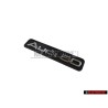 Original Audi 80 Dashboard Badge Emblem Black Chrome - 8A0853681D