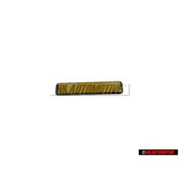 Original Audi 80 Dashboard Badge Emblem Black Chrome - 8A0853681D