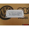 Original Audi V8 Rear Boot Badge Emblem Chrome - 8E0853601B