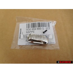 Original VW Key Cap Top Chrome Chromed with Screw - 5G0959893Q 2ZZ
