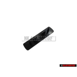 Original Audi S-LINE Front Grill Badge Emblem Black Chrome Red - 4F0853736A 2ZZ