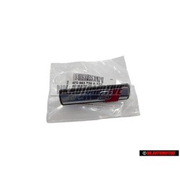 Original Audi S-LINE Front Grill Badge Emblem Black Chrome Red - 4F0853736A 2ZZ