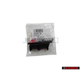 Original Audi S8 Front Grill Badge Emblem Black Chrome Red - 4H0853740