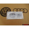 Original Audi S8 Rear Badge Emblem Chrome Red - 4D0853735A 2ZZ