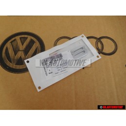 Original Audi S8 Rear Badge Emblem Chrome Red - 4D0853735A 2ZZ