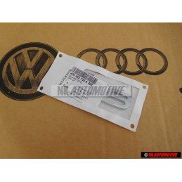 Original Audi S8 Rear Badge Emblem Chrome Red - 4D0853735A 2ZZ