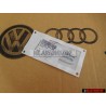 Original Audi S8 Rear Badge Emblem Chrome Red - 4D0853735A 2ZZ