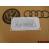 Original Audi S8 Rear Badge Emblem Chrome Red - 4D0853735A 2ZZ