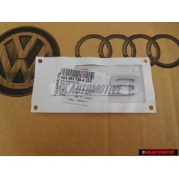 Original Audi S8 Rear Badge Emblem Chrome Red - 4D0853735A 2ZZ