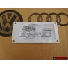 Original Audi S8 Rear Badge Emblem Chrome Red - 4D0853735A 2ZZ