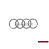 Original Audi Rings Front Grill Badge Emblem Chrome - 4H0853605C 2ZZ