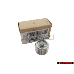 Original VW Oil Drain Plug, Magnetic - 113301141A